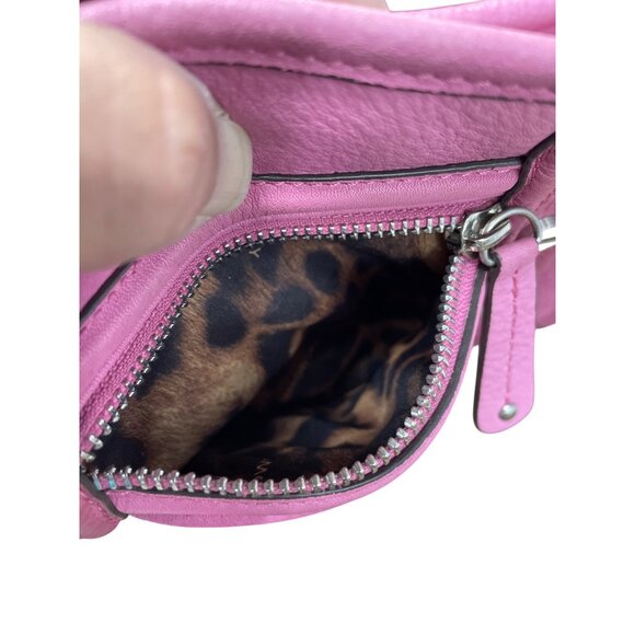 B. Makowsky Womans Pink Leather Crossbody Shoulderbag SKU 9489 - Picture 8 of 15